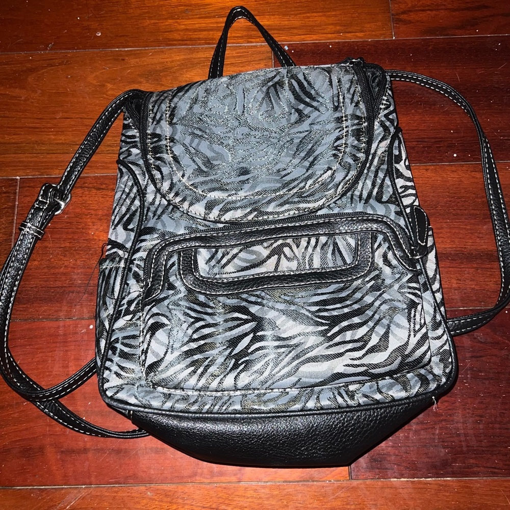 NWOT MultiSac Zebra Print Mini Backpack